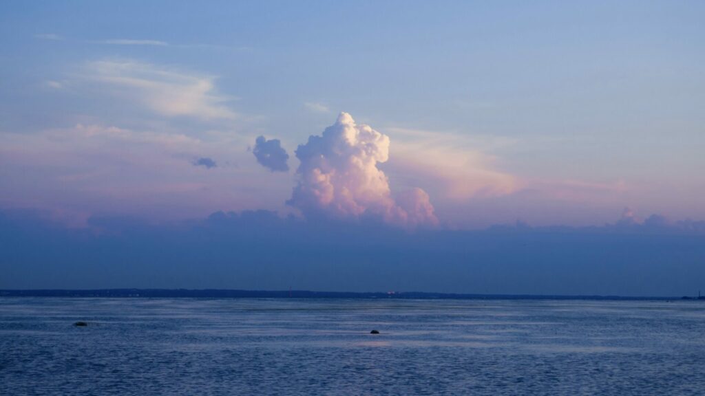夕暮れの海と入道雲、記憶を呼び起こす MOTHER ROAD の香りの風景